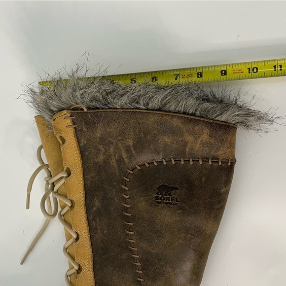 EUC Sorel 8 Cate the Great Waterproof Leather Winter Boots brown tan - Picture 13 of 13